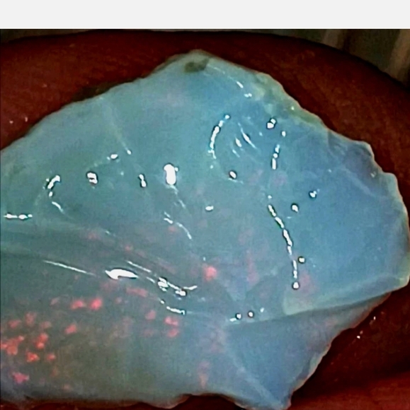 Australian Opal Rough 6.9 Carat Mintabie Red Flash Colorful - Picture 2 of 15